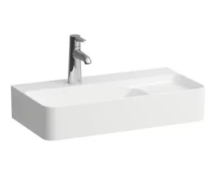 Laufen Val Umywalka wisząca 60x31 cm lewa bez otworu na baterię biała H8152850001091 - Umywalki - miniaturka - grafika 1