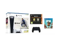 Konsole Playstation - SONY PlayStation 5 C Chassis + DualSense Czarny + FIFA 23 (do pobrania) + FIFA 23 Ultimate Team (voucher) + Saints Row - miniaturka - grafika 1